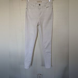 Levi's 721 Women's White High Rise Skinny Jeans Size 26